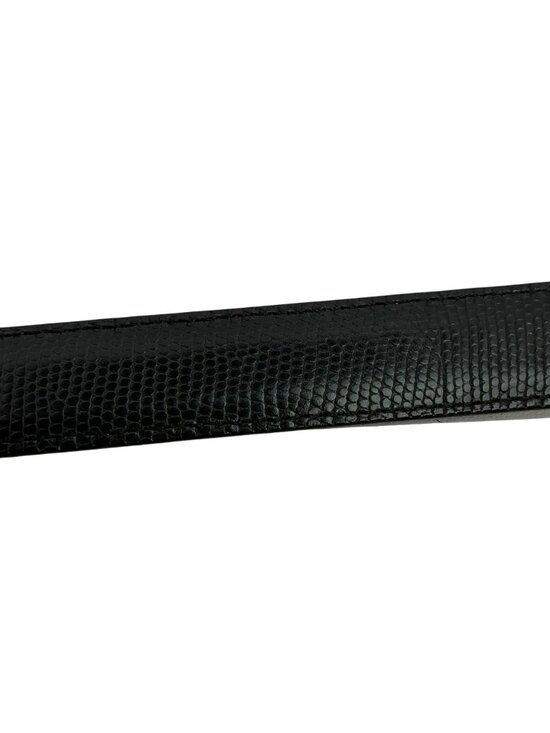 Brighton Classic Genuine Leather Belt With Ornate Gold & Silver Buckle Keeper De main image 4